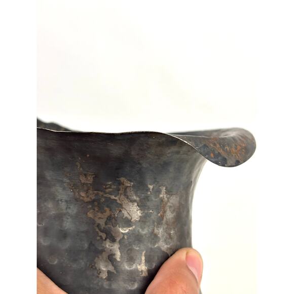 Vintage Hammered Pewter Jug Pitcher - Picture 7 of 15